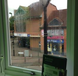 Inside Out Property Services at Royston & Lund in West Bridgeford changing a misty double glaze unit: Click Here To View Larger Image